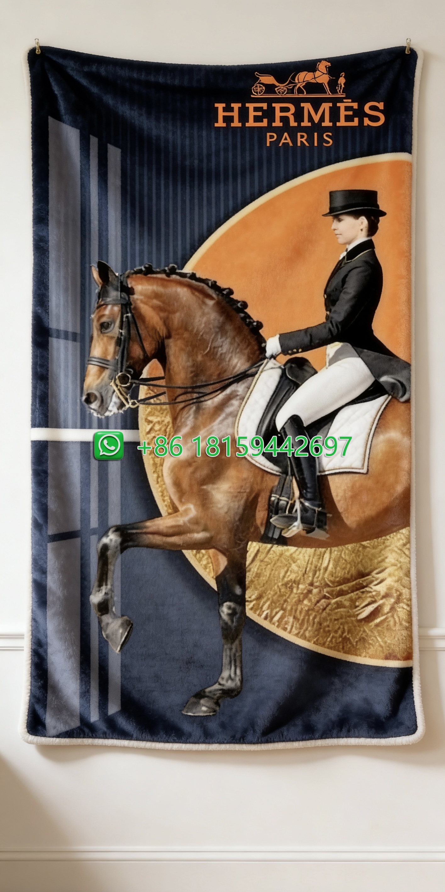Hermes Throw Blankets
